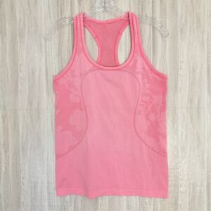 LULULEMON Swiftly Tech Racerback Tank Top Womens Size 8 Coral Pink Gym Running